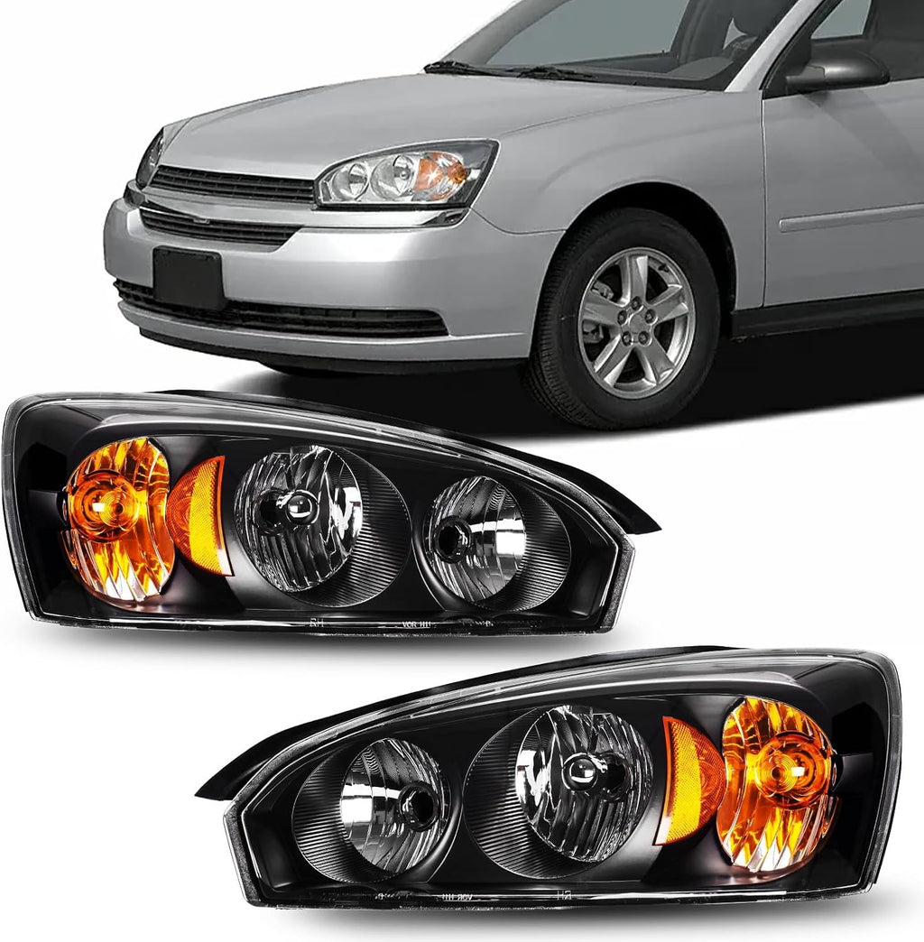 PHILTOP Headlights Assembly Compatible with 2004-2007 Chevy Malibu