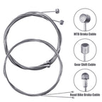 Universal Bike Brake Cable Kit Bicycle Cable Housing Set, White