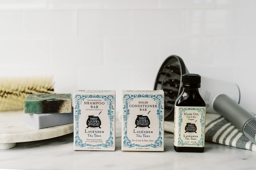 Three Sisters Apothecary Daily Solid 4.75 oz. Shampoo Bars (Lavender and Tea Tree)
