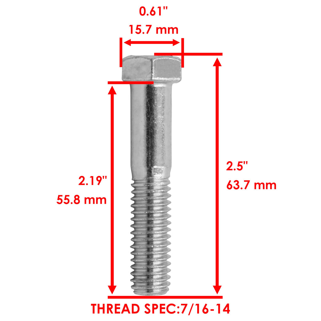 Caltric 2827120SM Blade Screw Compatible with Murray/Compatible with Simplicity/Compatible with Snapper RD18S40 PGT9500