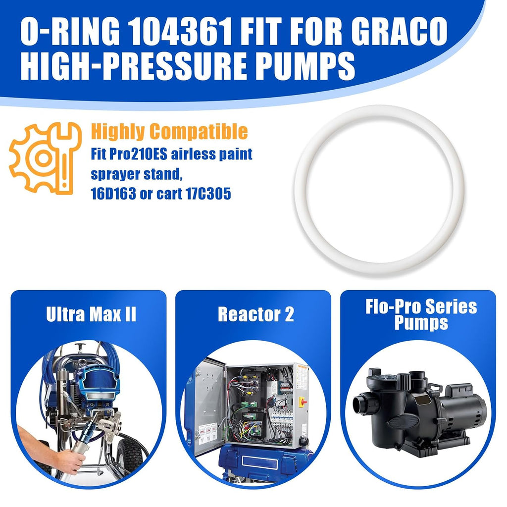 104361 Pump Packing O-Ring Replacement for Graco Airless Paint Sprayers
