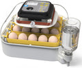 20 Egg Incubator with Humidity Display, Egg Candler, Automatic Egg Turner