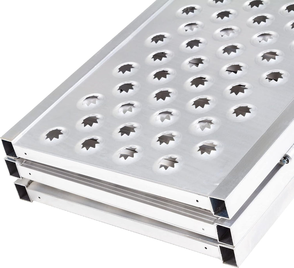 6' 5" ATV UTV Loading Ramp, 1,500 lb Cap, Aluminum, Folding