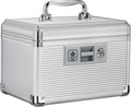 Medicine Lock Box with Key, Alluminum Alloy Box for Medication,First Aid Box with a Removeable Tray to Store
