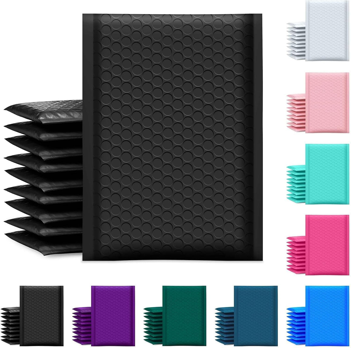 Bubble Mailer 6x10 Inch 100 Pack Usable Size 6x9 Inch Black Poly Padded Envelopes Waterproof Bubble Bags for Small