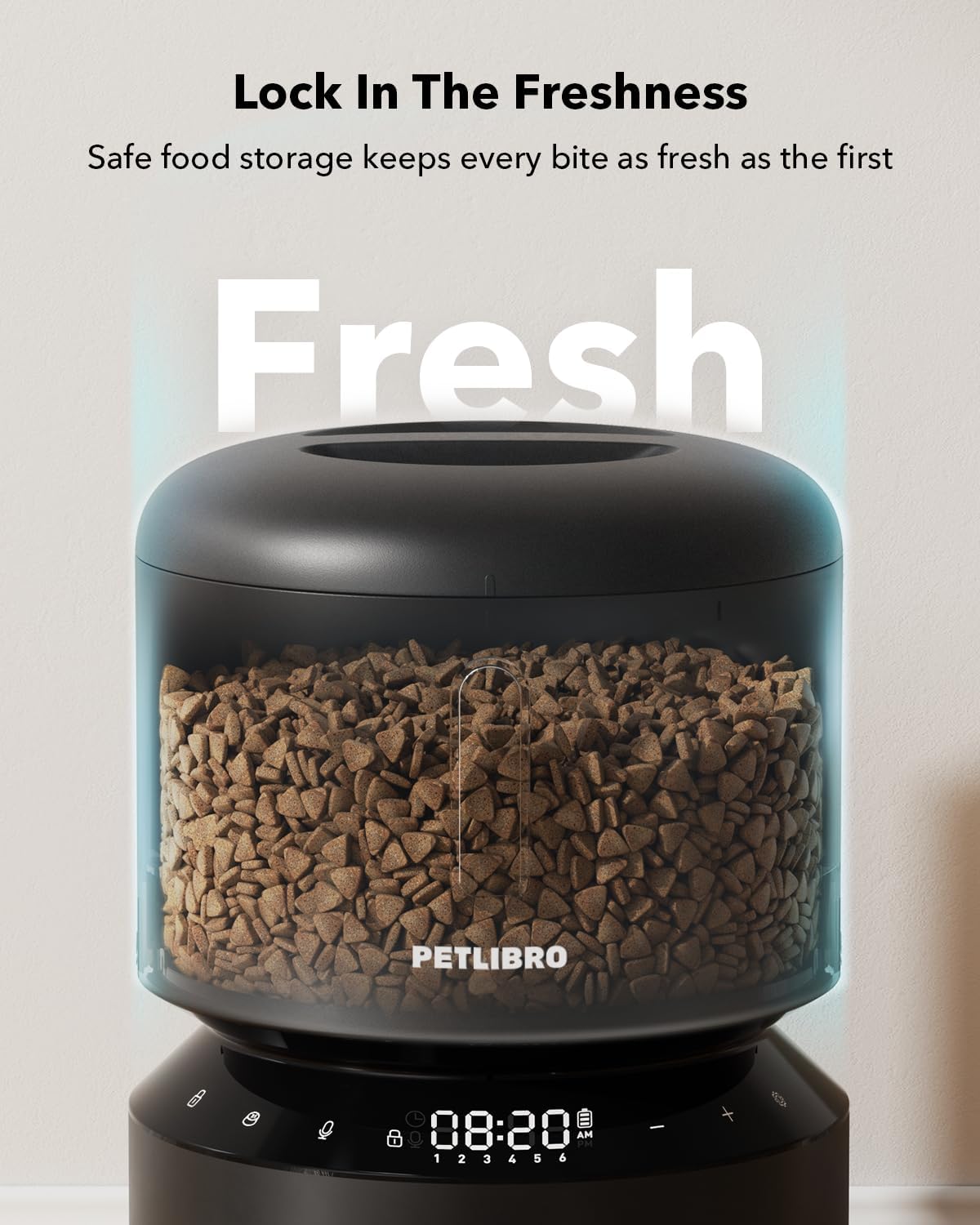 Automatic Cat Feeder, Timed Dry Food Dispenser for Cat & Small Dog