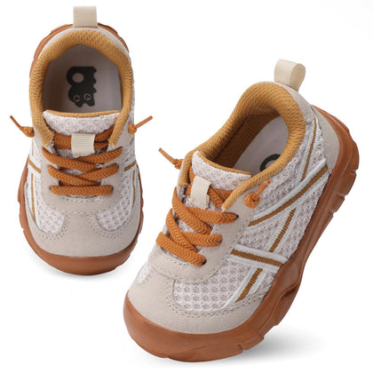 Toddler Shoe Boys Girls Breathable Sneakers Tennis Shoes BBrown10T