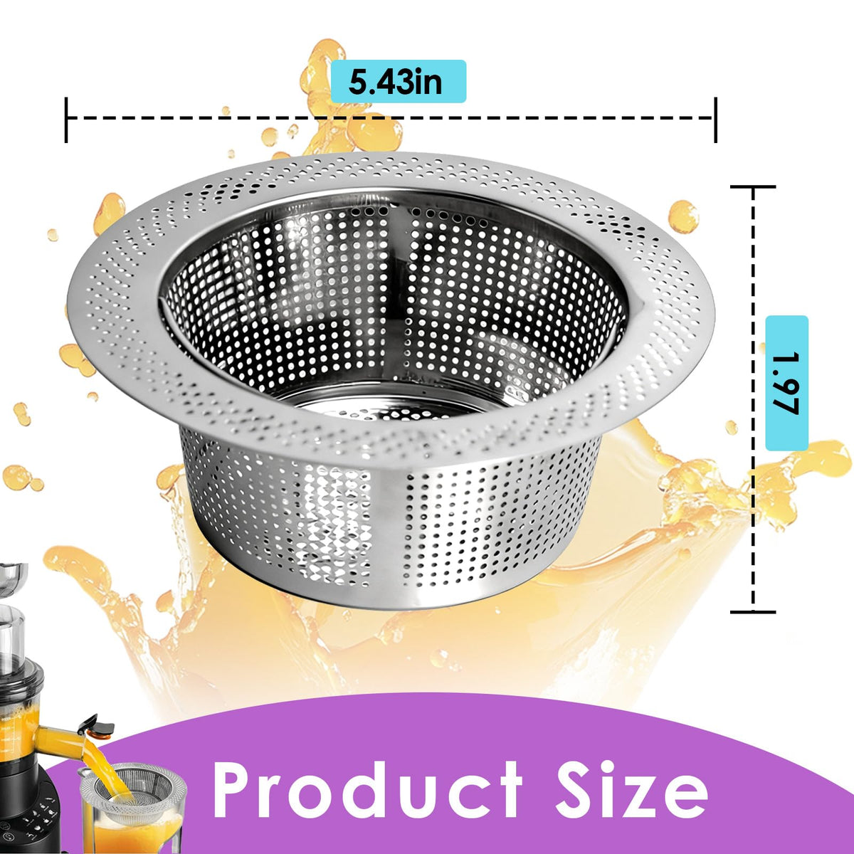 Juice Strainer Set Compatible with Nama J2 Cold Press Juicer