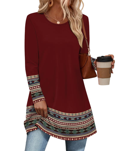 Maternity Clothes Tunic Tops For Women Loose Fit Dressy Floral 05 L