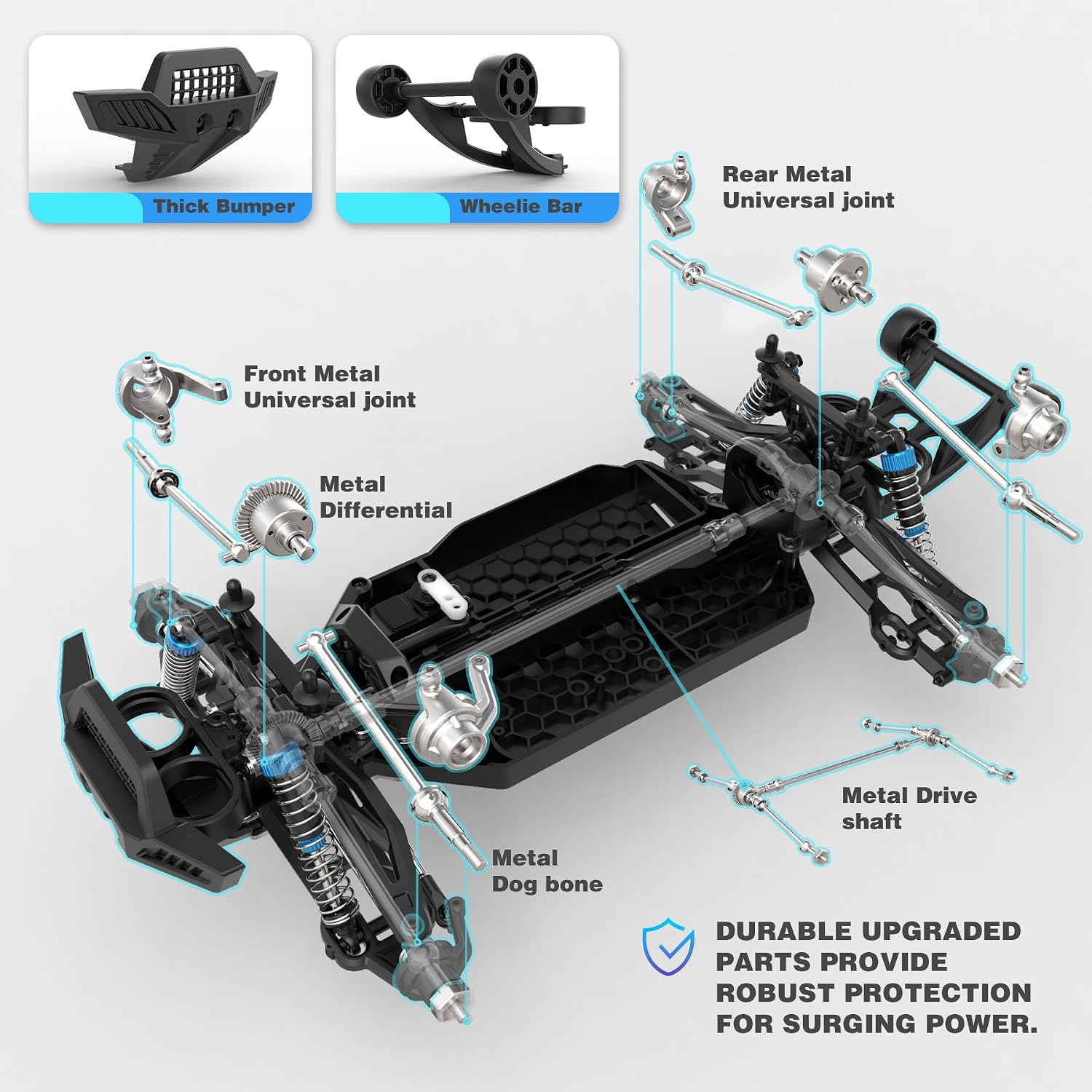 1:10 Brushless RC Cars for Adults & Boys, 60+ KMH Remote Control Car | 4WD Off Road Monster Truck, Waterproof
