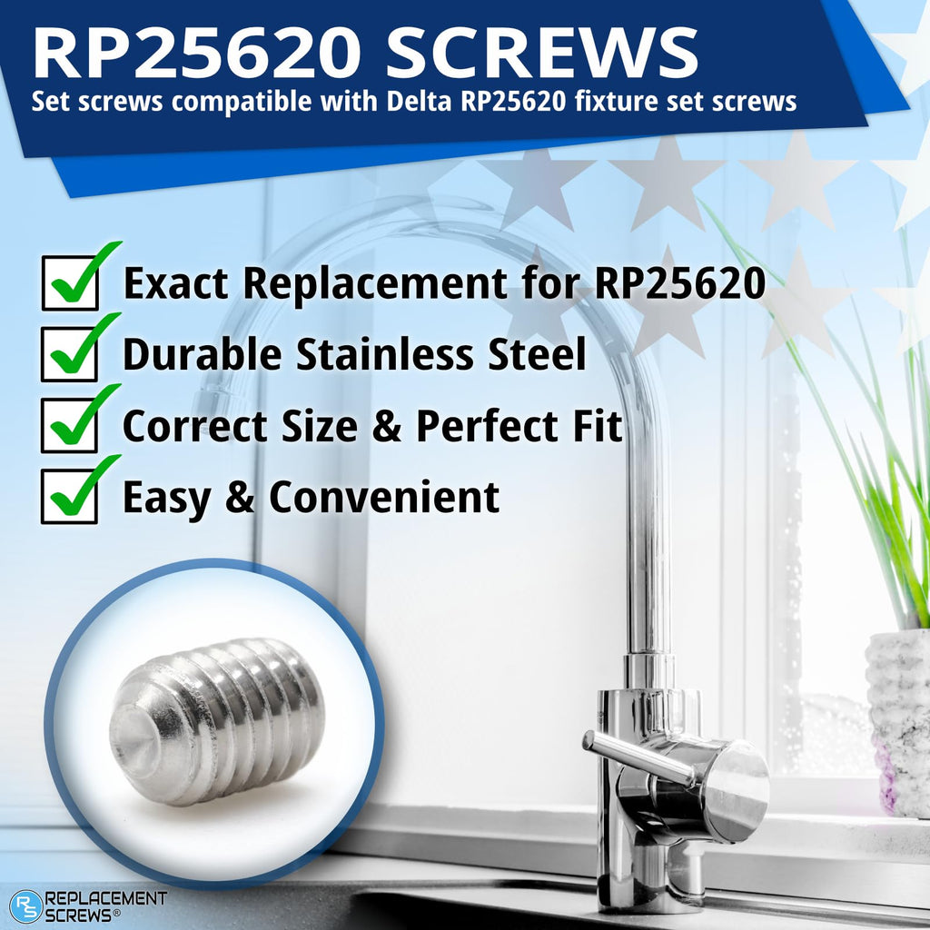 ReplacementScrews Set Screws Compatible with Delta RP25620