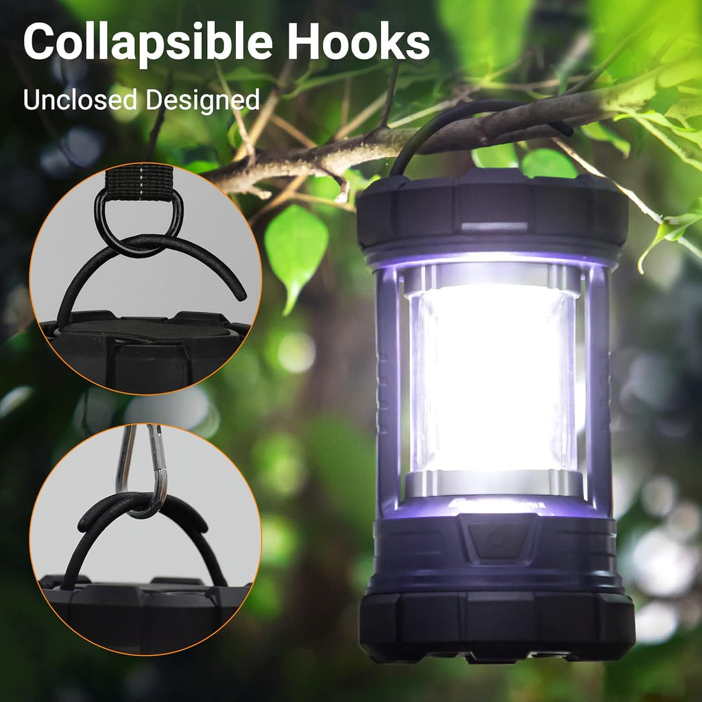 Camping Lantern, 3200LM LED Lanterns for Power Outages, 4600mAh Phone Charger & Rechargeable Lantern, 5 Light Modes