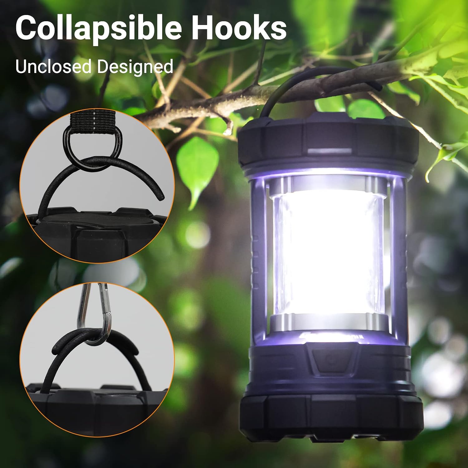Camping Lantern, 3200LM LED Lanterns for Power Outages, 4600mAh Phone Charger & Rechargeable Lantern, 5 Light Modes