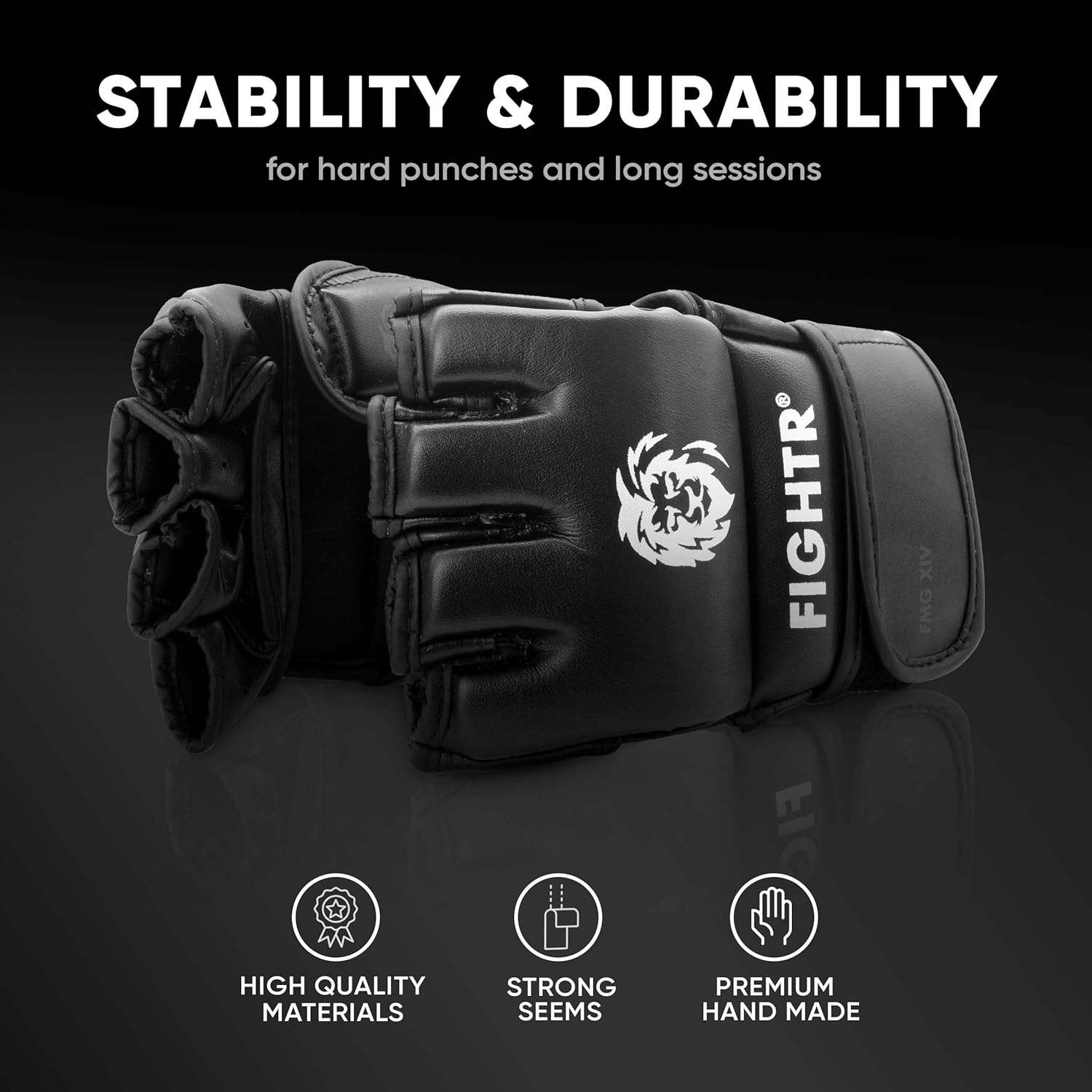 Pro MMA Gloves for Grappling Sparring Training, Kickboxing Martial Arts Muay Thai Punching Bag Mitt Training Boxing