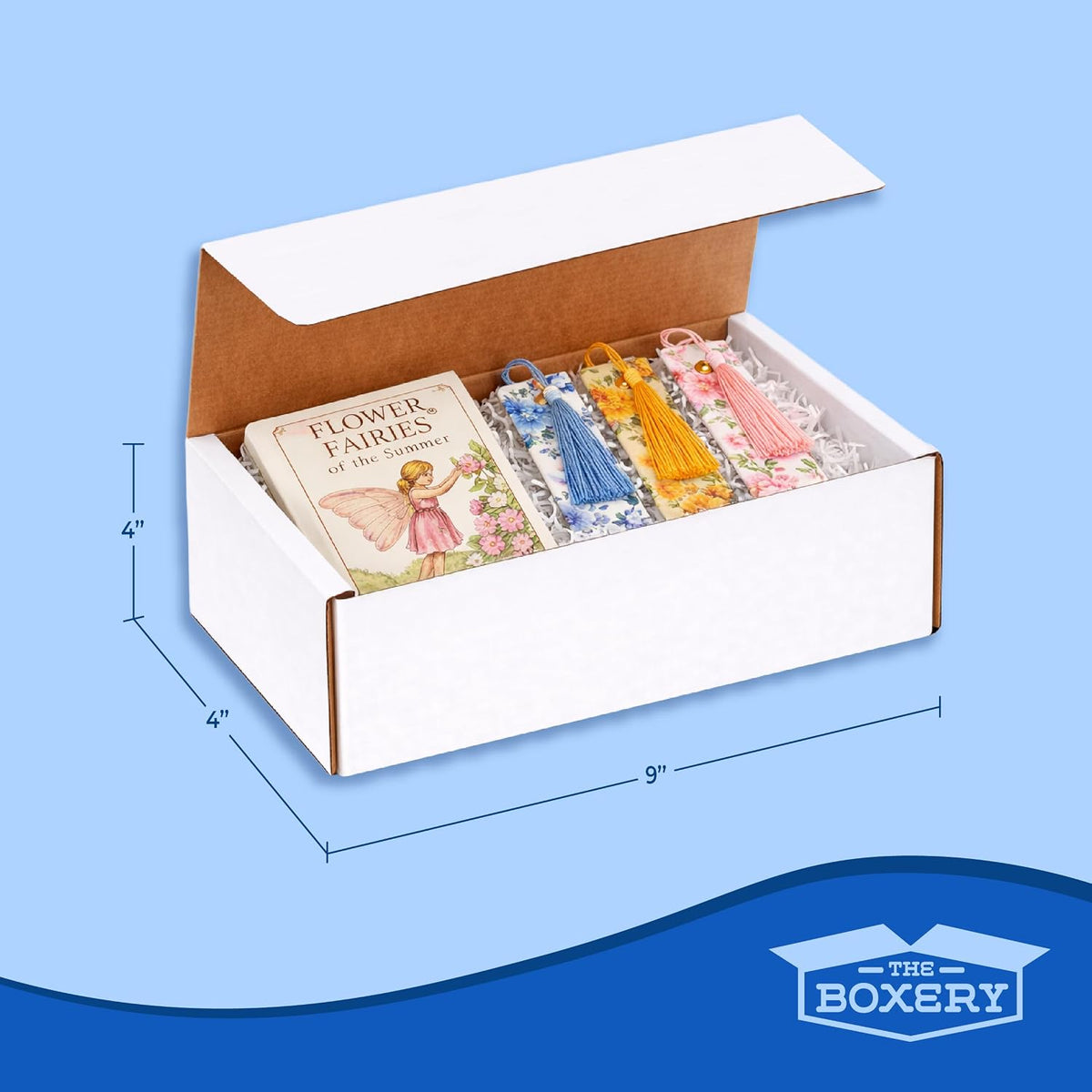 Corrugated Mailers White Tuck Shipping Boxes (9x4x4)