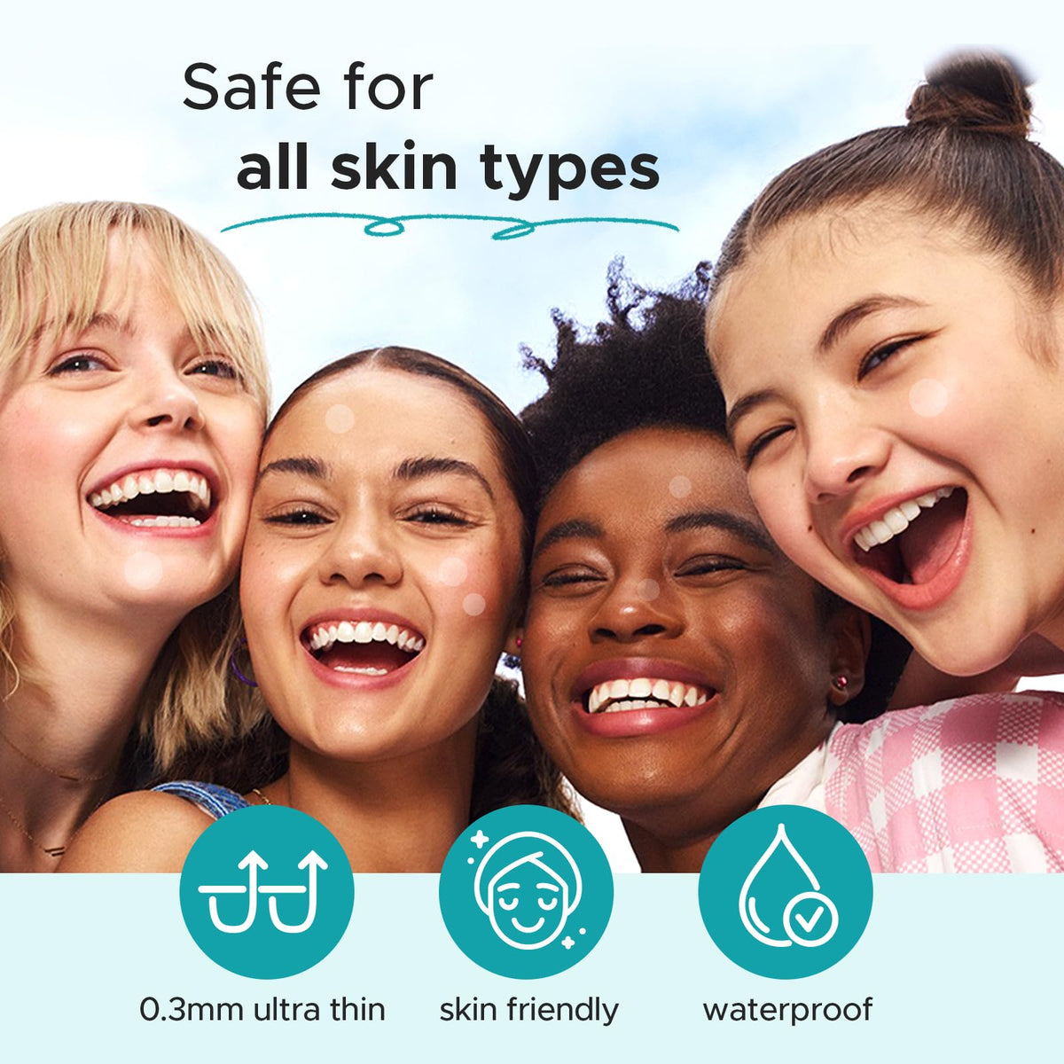 Pimple Patch Acne Patch, 4 Sizes 280 Patches Acne Absorbing Cover Patch, Hydrocolloid Invisible Acne Patches for Face
