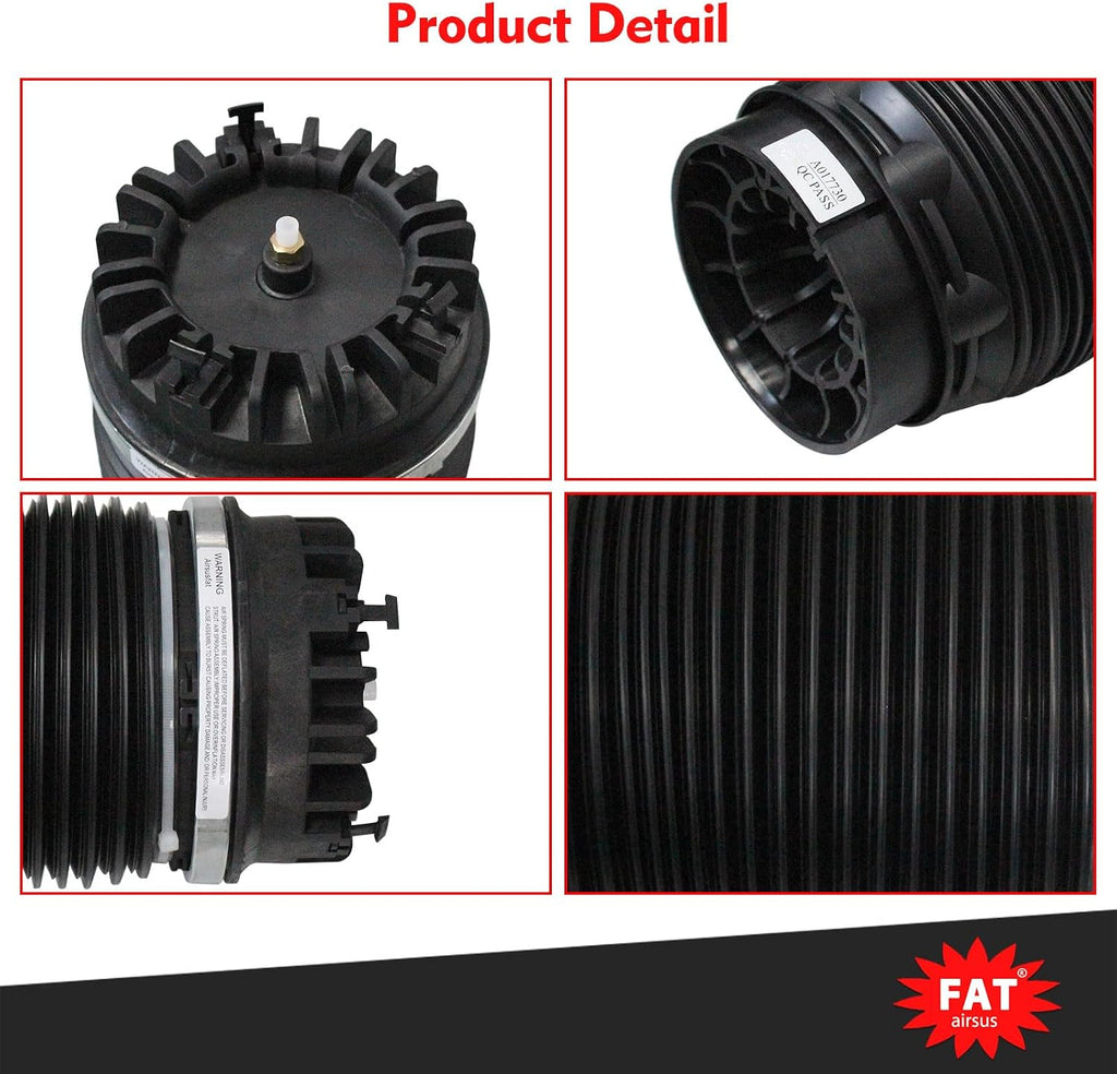 2Pcs Rear Air Suspension Spring Bags for Ram 1500 2013-2018 for Ram 1500 Classic 2019-2020 Bellows Replacement 68248948AA 4877136AA with Reinforced Crimping Ring
