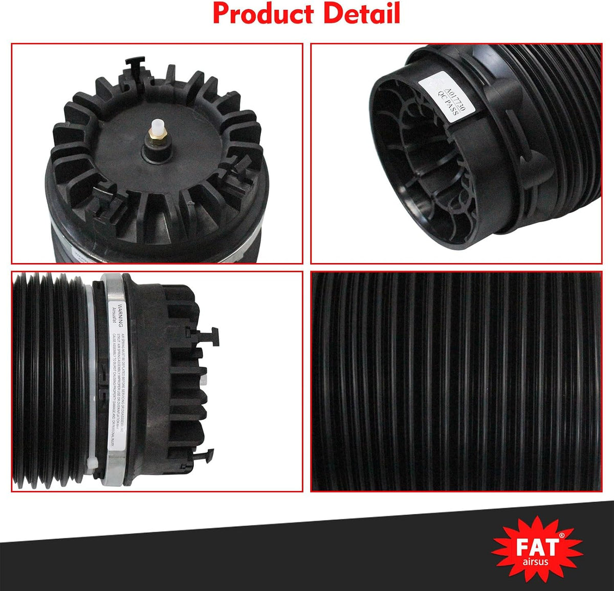 2Pcs Rear Air Suspension Spring Bags for Ram 1500 2013-2018 for Ram 1500 Classic 2019-2020 Bellows Replacement 68248948AA 4877136AA with Reinforced Crimping Ring