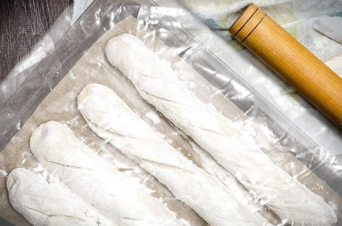 21x31 Clear Flat Poly Bags, 10 CT, 1.6 Mil, Bread & Pastry Proofing