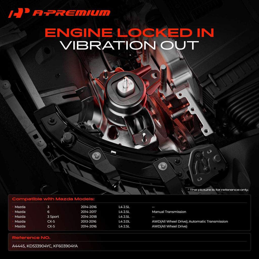 A-Premium Rear Torque Strut Mount Compatible with Mazda
