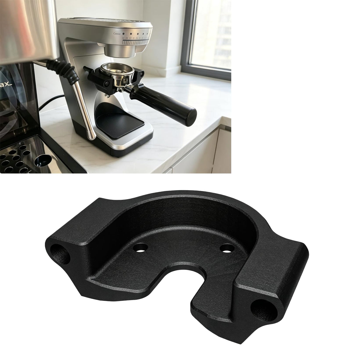 Espresso Portafilter Holder Compatible with Baratza Sette 30 Coffee Grinder Stand Conical Burr Bracket