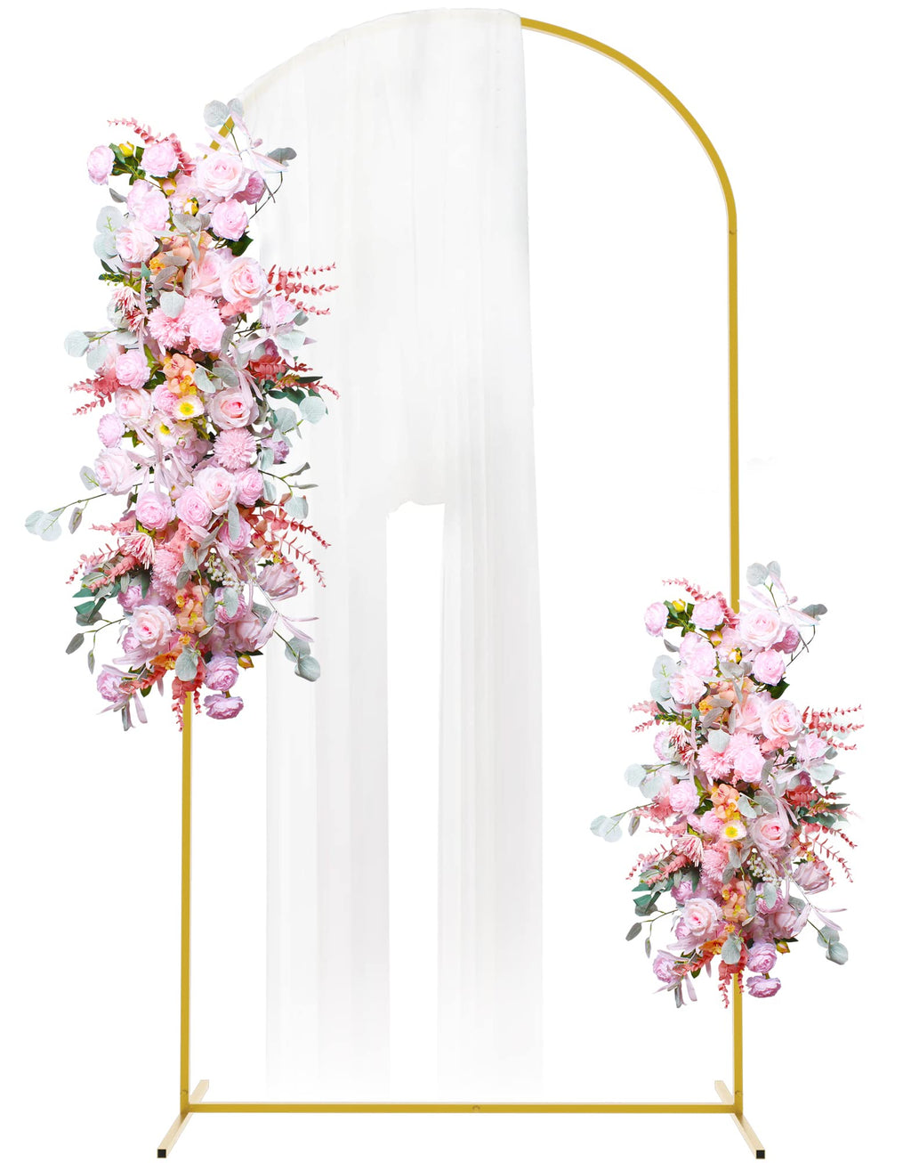 Arch Backdrop Stand, 7.2ft, Metal Wedding Arch Stand, Gold