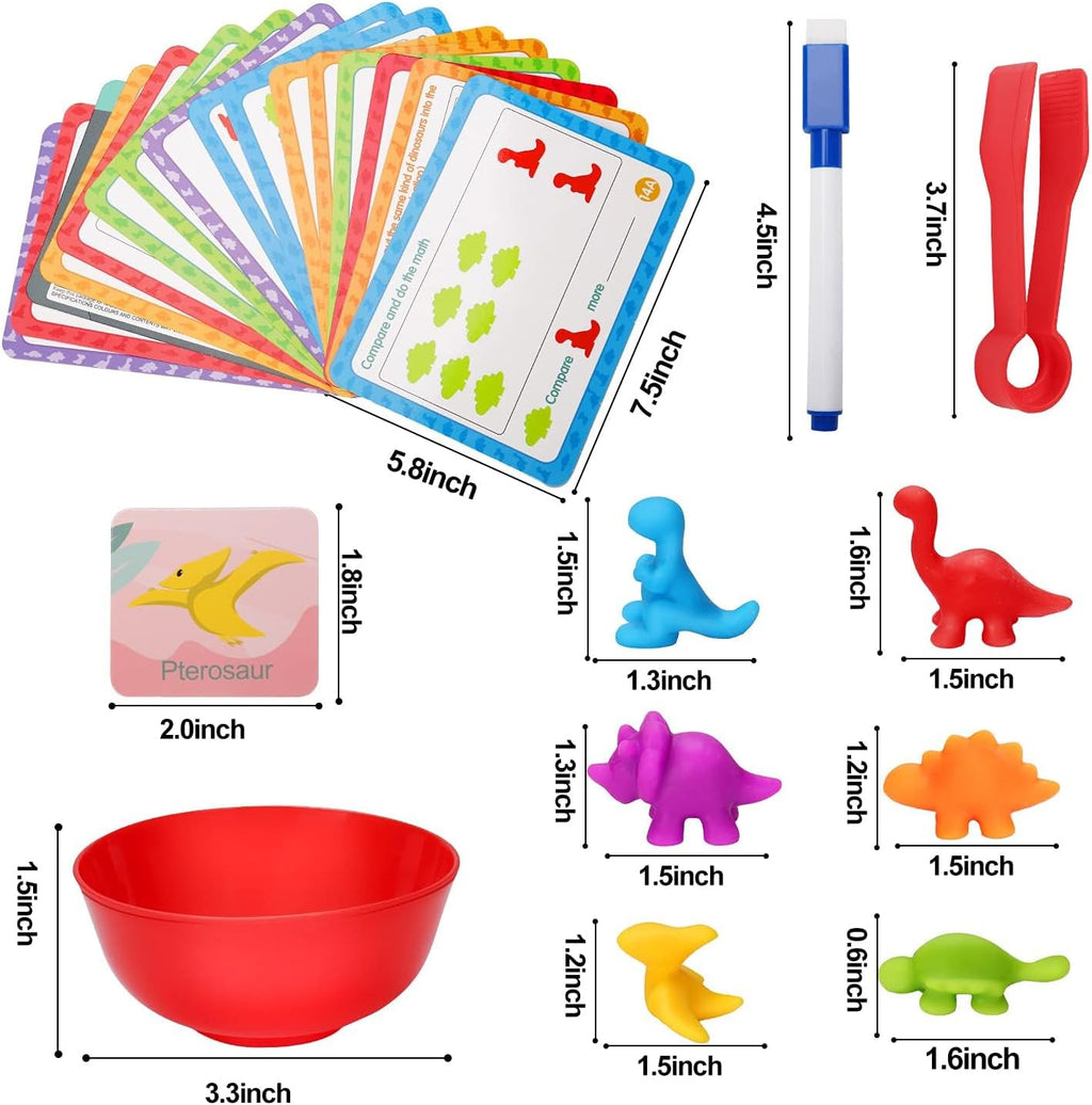 Counting Dinosaurs Montessori Toys for 3 4 5 Years Old Boys Girls | Toddler Manipulatives Preschool Learning