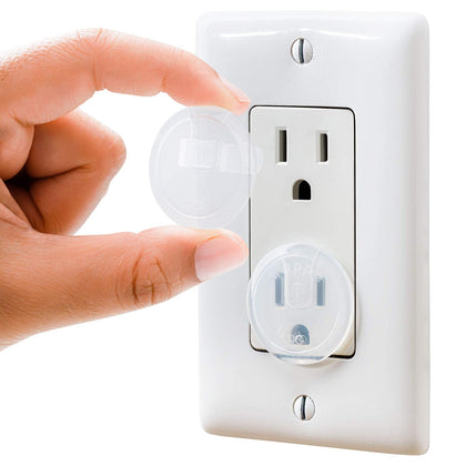 Clear Outlet Covers (50 Pack) Value Pack – Baby Safety Outlet Plug Covers – Durable & Steady – Child Proof Your