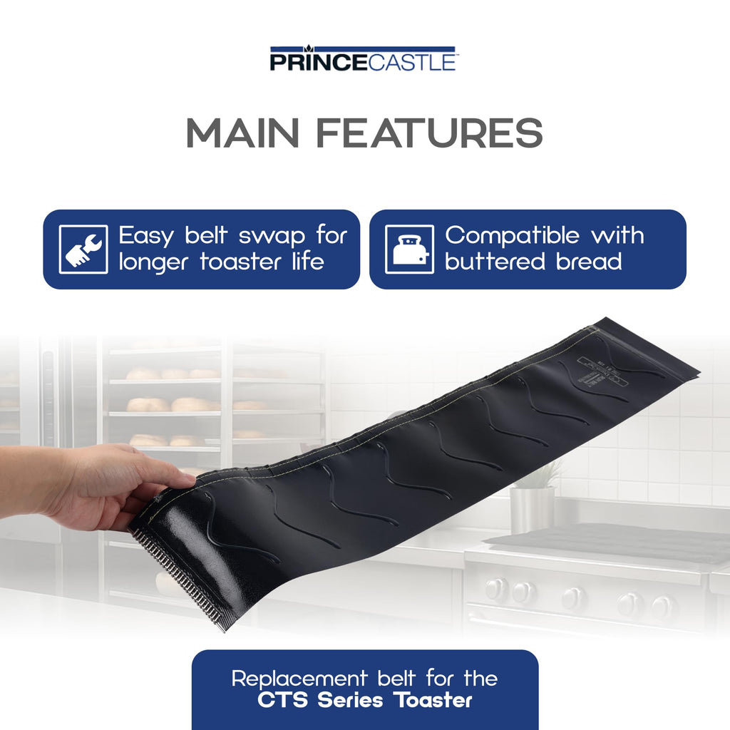 Prince Castle Silicone Replacement Belt for Prince Castle CTD Series Contact Toaster