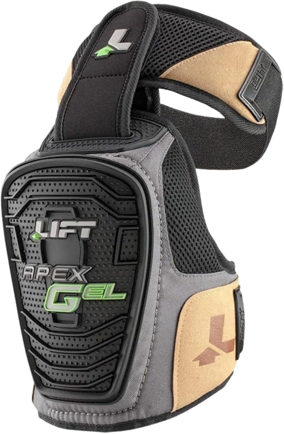 LIFT Apex Gel Knee Guards Gel-Injected Cushion for Comfort Shell Protection