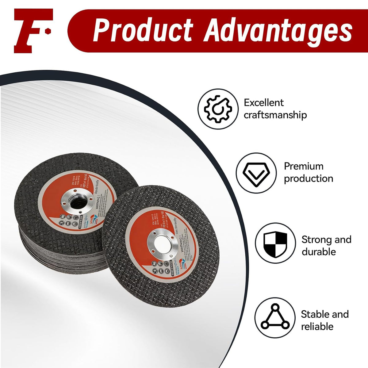 findmall 25 Pack 4" x.040 x5/8" Cut Off Wheel Aluminum Oxide
