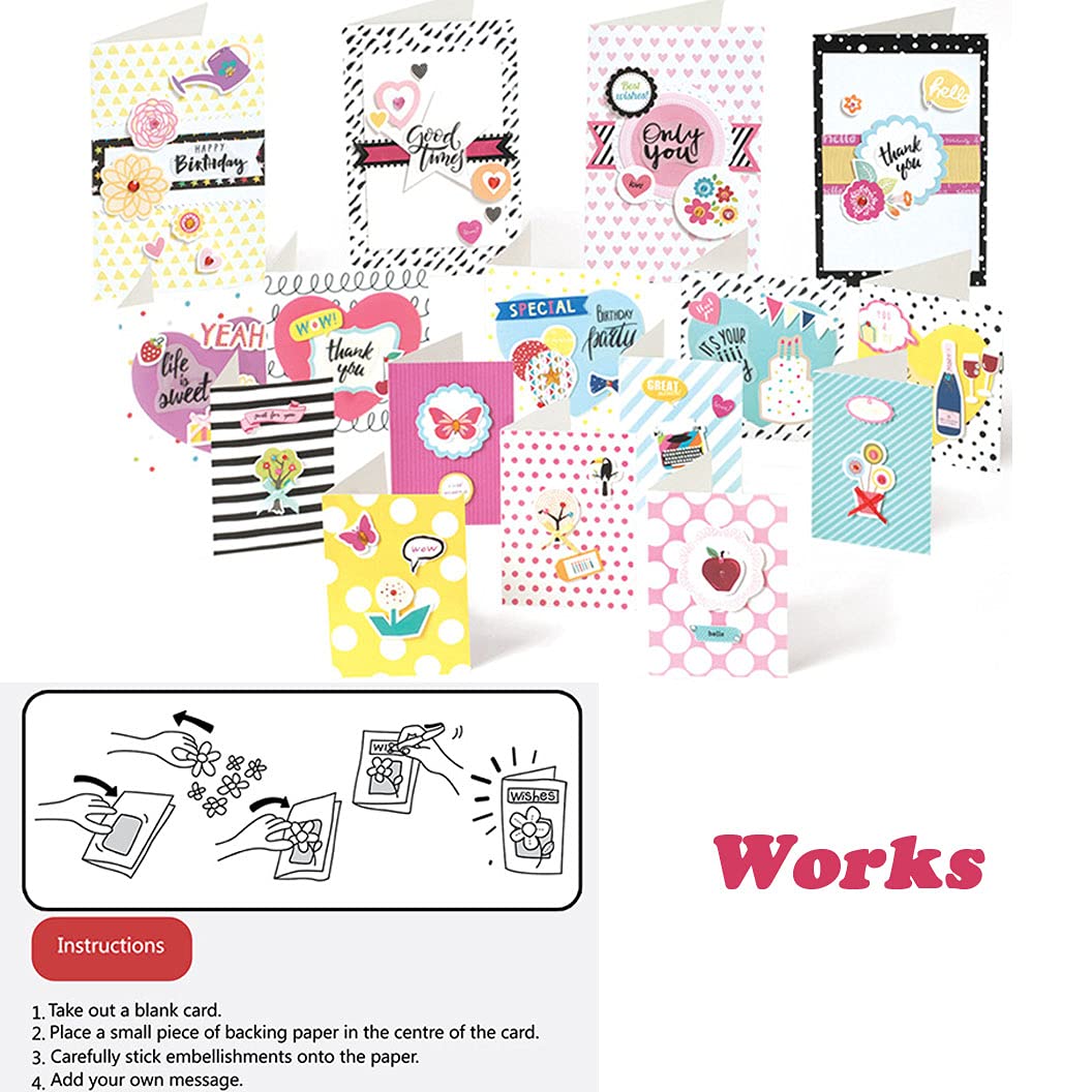 Greeting Card Making Supplies Envelope Kit Gift Anniversary Craft