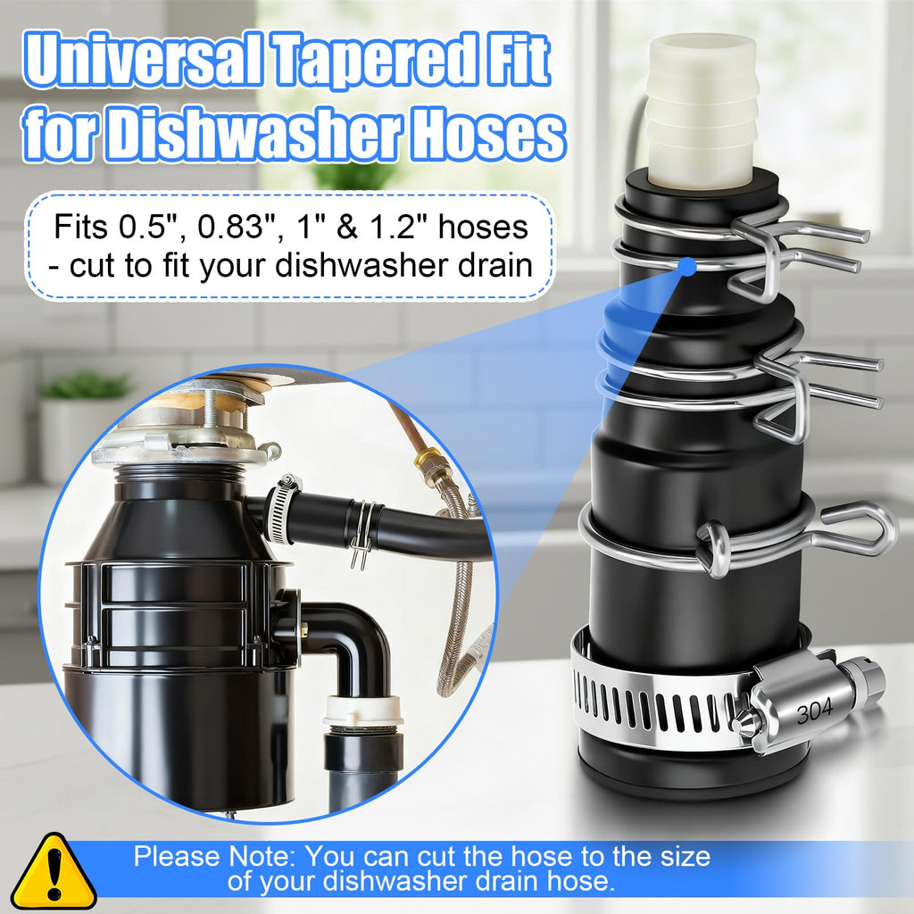 Dishwasher Drain Hose Adapter Compatible with Insinkerator Disposals,1 Set