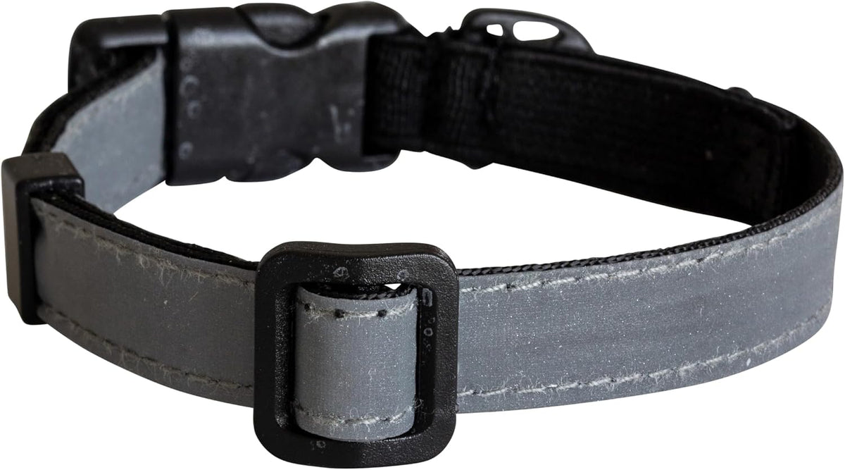 Reflective Silver Stretch Cat Collar – Escape-Safe Alternative to Breakaway