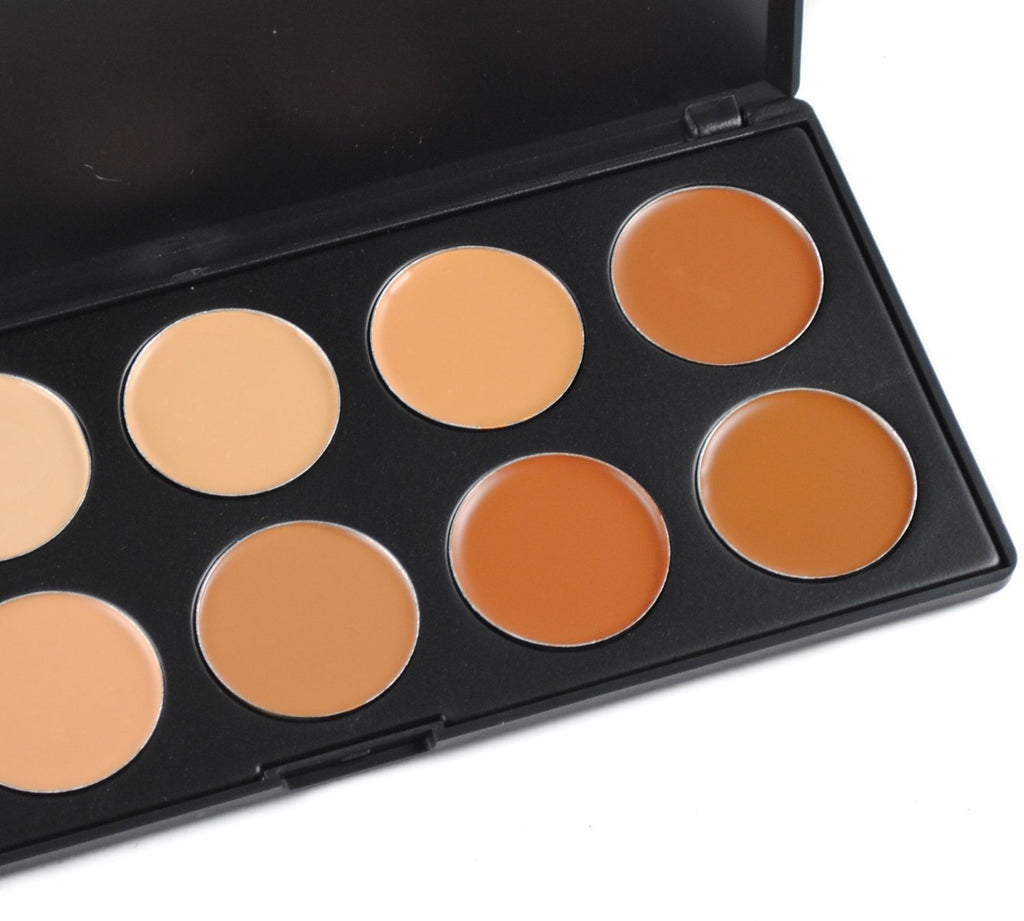 10 Colors Hydrating Cream Concealer Palette, Pure Vie Long Lasting Full Coverage Correcting Concealer Palette