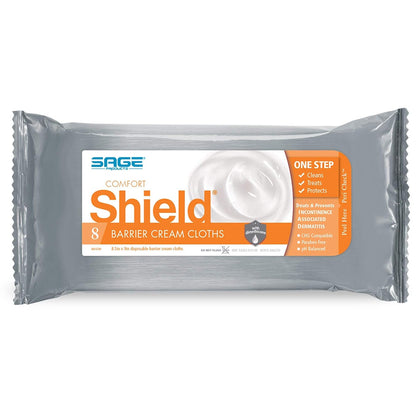 79051740 Barrier Cream Bath Wipe Comfort Shield 8.5 X 8.5 Inch Soft Pack Dimethicone 7905 Box Of 8