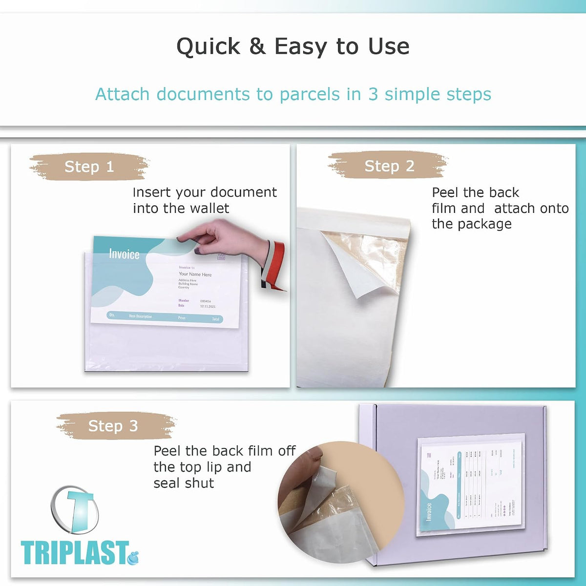 200 x A6 Plain Document Enclosed Wallet (158 x 110 mm) | Peel & Seal Clear Plastic Envelopes/Sleeves/Pockets/Wallets