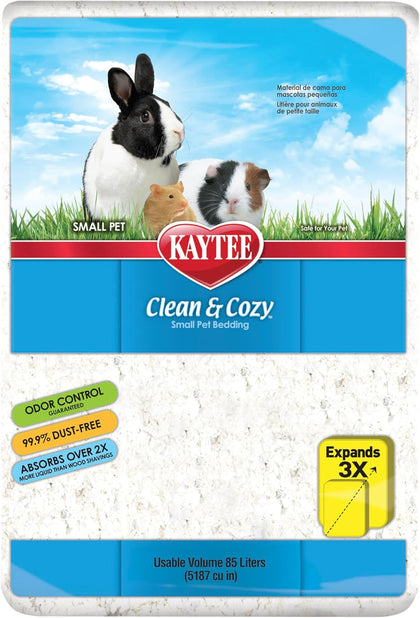 Clean & Cozy White Paper Bedding, Made for Small Animals, 85 Liters