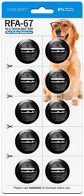 RFA-67 RFA-67D-11 6 Volt Pet Collar Replacement Batteries 10 Pack, Ultra Long-Lasting & Waterproof Compatible with
