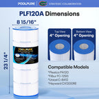C1200 Pool Filter Replace Hayward CX1200RE, HAY823C, Pleatco PA120