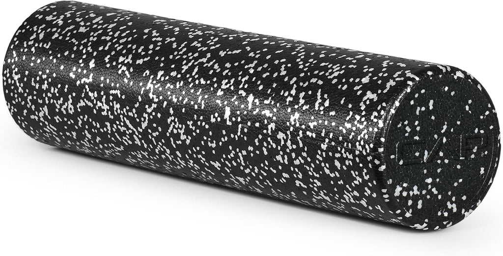 24-Inch Firm High-Density Foam Roller, Exercise & Recovery Massage, Speckled