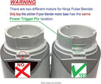 Replacement 48oz Pitcher Bowl for Ninja BL205 BL206 BL207 BL250 Kitchen System Pulse Blender, Teal