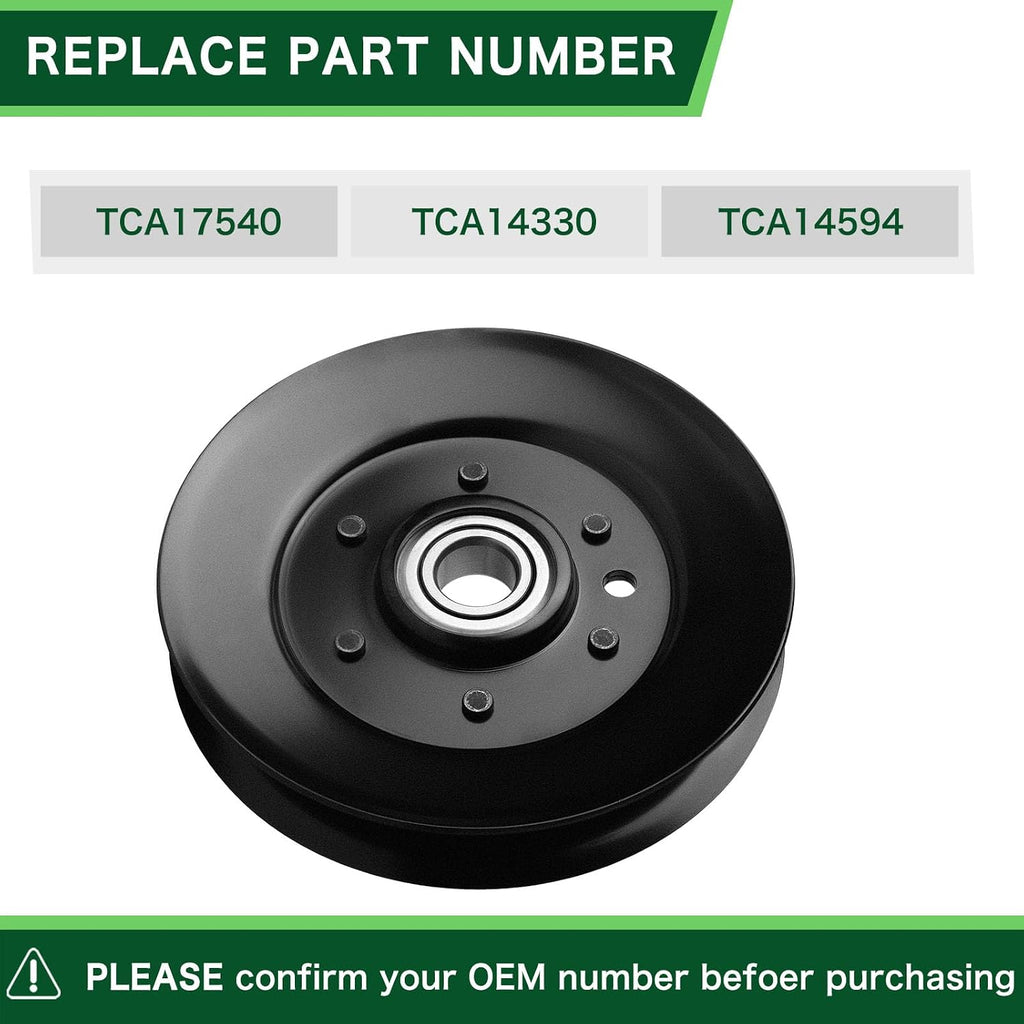 TCA14330 Idler Pulley Replace TCA17540 TCA14594 Compatible with John Dee re Ztrak Z997R 797 757 997 737 2025R 2305 2320 Terrain Cut 1585 1570 1580