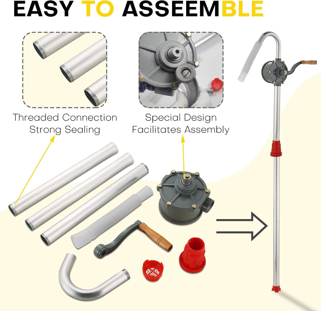 Aluminum Rotary Hand Barrel Pump
