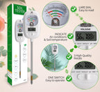 Soil Test Kit, 7-in-One Soil Moisture Meter/Soil PH Meter/Fertility, Dual Screen Soil Tester w/Digital Soil Temp/Air