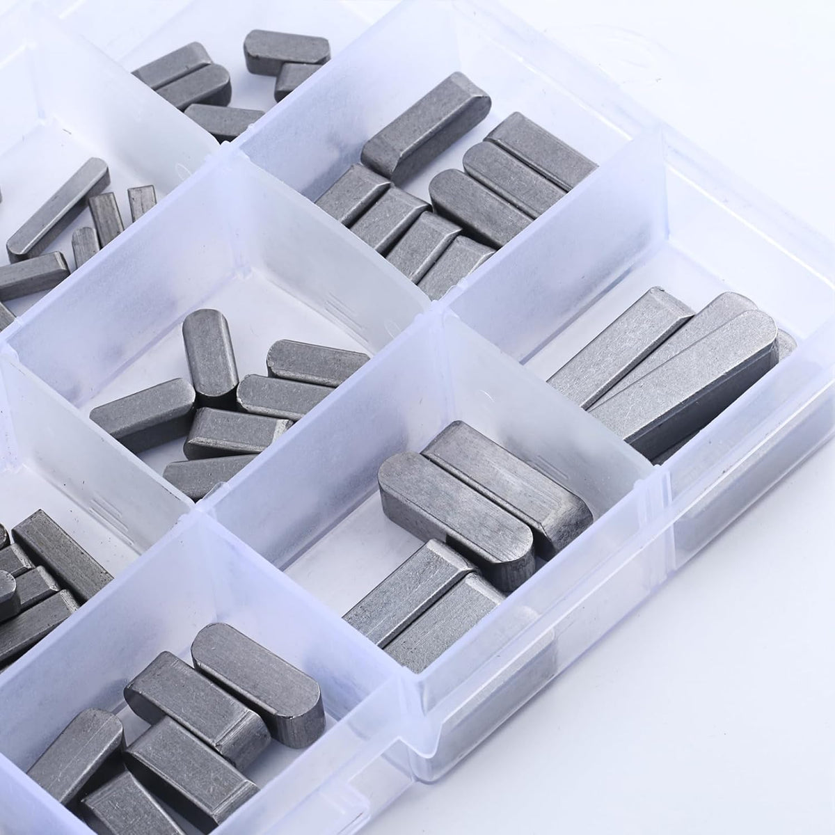 140 Pcs Round Ended Feather Key, Parallel Drive Shaft Keys Set