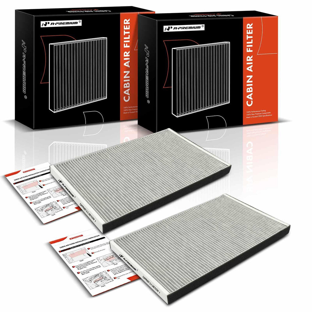 A-Premium 2-Pack Cabin Air Filter w/Activated Carbon Compatible with Tesla