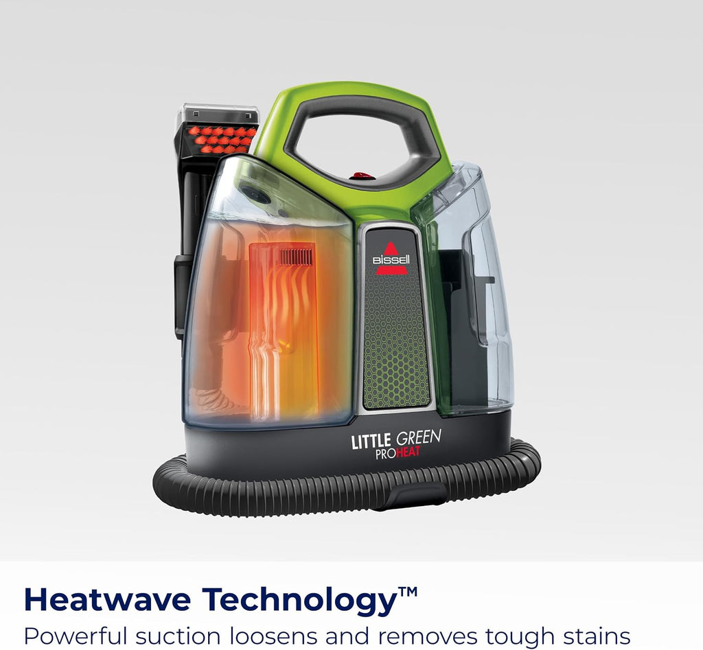 Little Green Proheat Portable Deep Cleaner/Spot Cleaner and Car/Auto Detailer with self-Cleaning HydroRinse Tool for