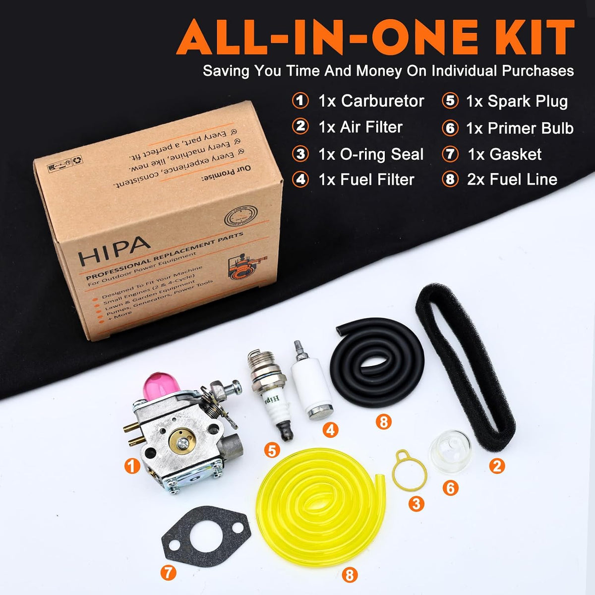 Hipa M2510 Carburetor for Murray Remington RM2510 RM2560 RM2599 Weed Eater