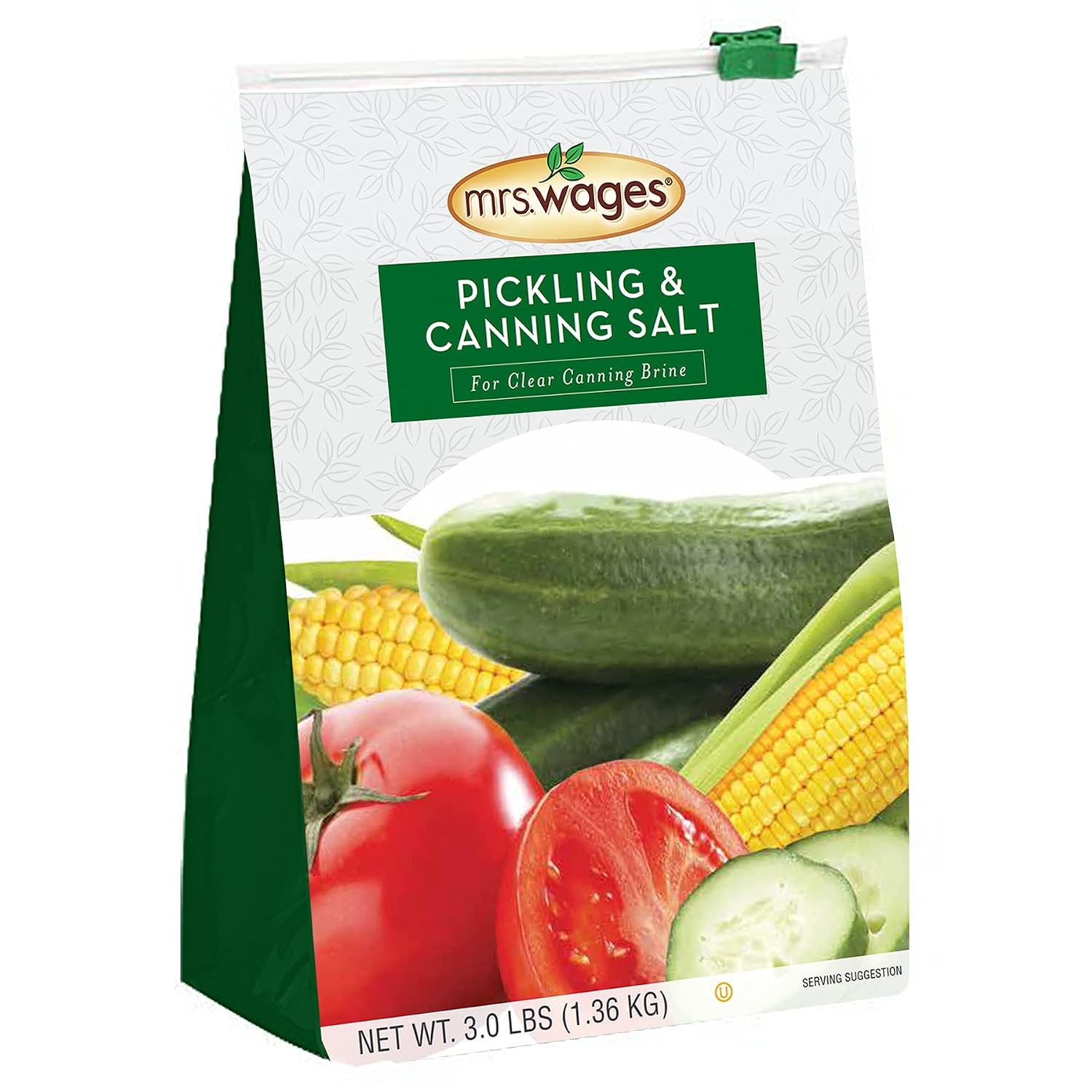 Pickling and Canning Salt, 3 lb Resealable Pouch, 6 pack